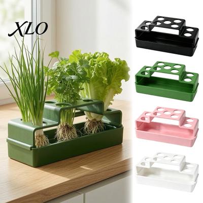Low Maintenance Plant Growing Kit 3D Printed Hydroponic Green Onion Planter, Soil?Free Scallion Tray, Sustainable Indoor Gardening Tool Reusable