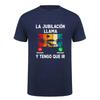 RetireUnisext is calling and I have to Go T Shirt Spanish Short Sleeve Retired Gift Unisex Streetwear Tops HJ032