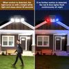 Aolyty Solar Motion Sensor Lights - IP65 Waterproof Solar Strobe Wall Lights - Bright White/Red & Blue Flashing for Garden, Patio, Yard & Front Door