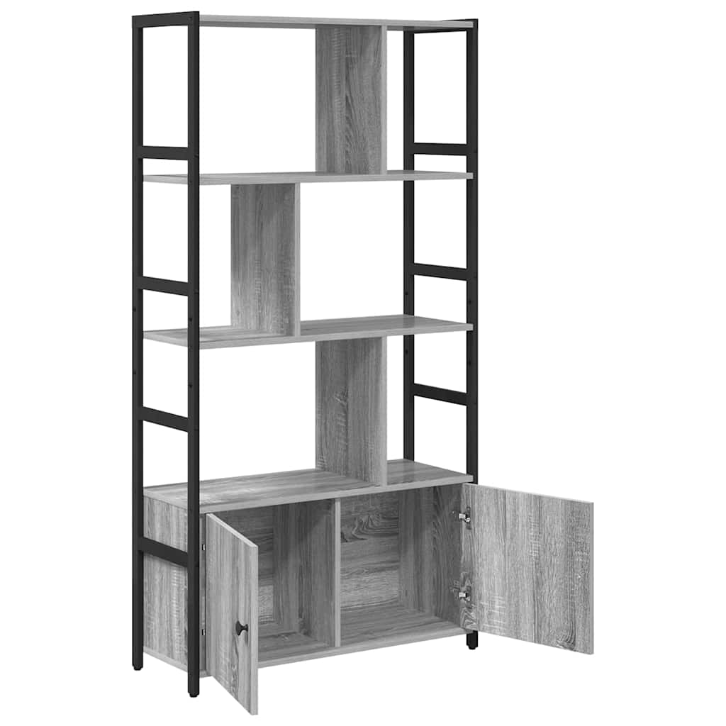 Bookshelf Gray Sonoma 80 x 30 x 155.5 cm Particleboard