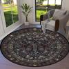 Butterfly Gothic Splendor Round Area Rug,Carpet Rug for Living Room Bedroom Sofa Playroom Decor,Non-slip Floor Mat83