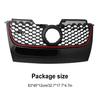 Car Bumper Grille for VW Golf 5 MK5 V GTI 2006-2009 PVC Rust-proof Shakeproof Front Grilles Guard Protector Cover Bumper Grille