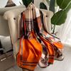 Print Scarf Beach Elegant Long Shawl Sunshade Big Silk Scarf Female