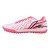 Li Ning TF Искусственный газон Синтетическая кожа Амортизация Устойчивость к скольжению Устойчивость к истиранию Футбольные бутсы Мужские Розовые YSTU005-17