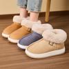Hot-selling Fleece Thickened Winter Snow Boots Couple Thick-soled Non-slip Warm Comfortable Cotton Slippers Plush Cotton Shoes