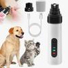 Cordless Pet Nail Grinder USB Rechargeable Electric Dog Nail Trimmer Ultra-Silent Paws Grooming Tool for Small Medium Large Dogs Cats