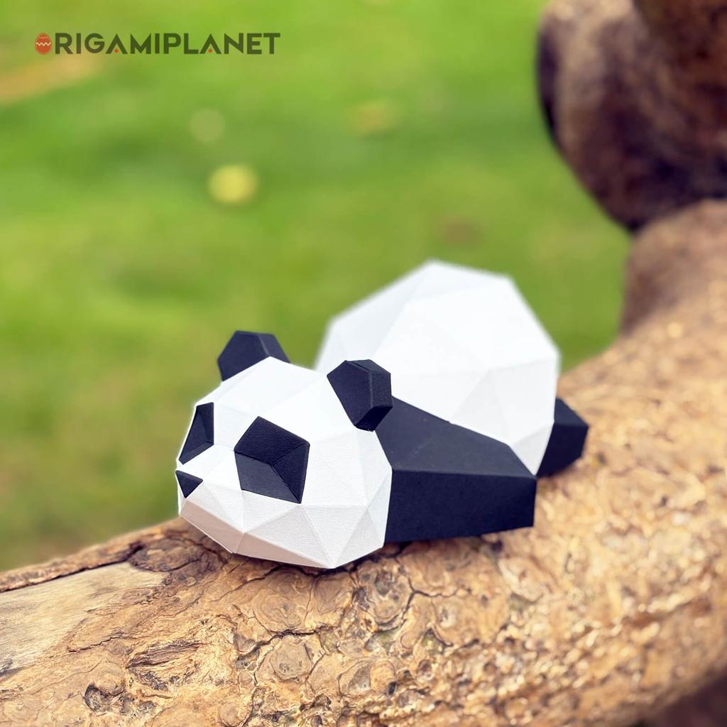 ORIGAMIPLANET 3D Оригами Бумажный Конструктор Панда Fun DIY 3D Модель Панды из Бумаги для Подростков Легкая Ручная Работа Фигурка Животного Скульптура Подарочный Набор для