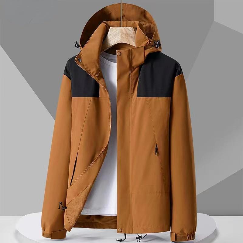 Мужская ветрозащитная куртка с капюшоном для пары, спортивная куртка, уличный водонепроницаемый повседневный штурмовой костюм
