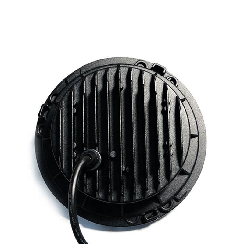 7-дюймовая круглая 4-ламповая светодиодная фара с угловым глазом для мотоциклов и внедорожников 12 В