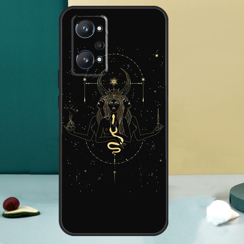 Чехол для OPPO Realme C33 C55 C35 C31 C30 C21Y C25 C11 C15 GT Neo 5 3T 2T 9 10 11 Pro Plus с изображением карты Таро 'Трехлунная Богиня Геката'