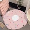 Ковер для гостиной, круглый, милый, новый, диван, журнальный столик, спальня, прикроватная тумбочка, креативное печенье, имитация кашемира, компьютерный коврик