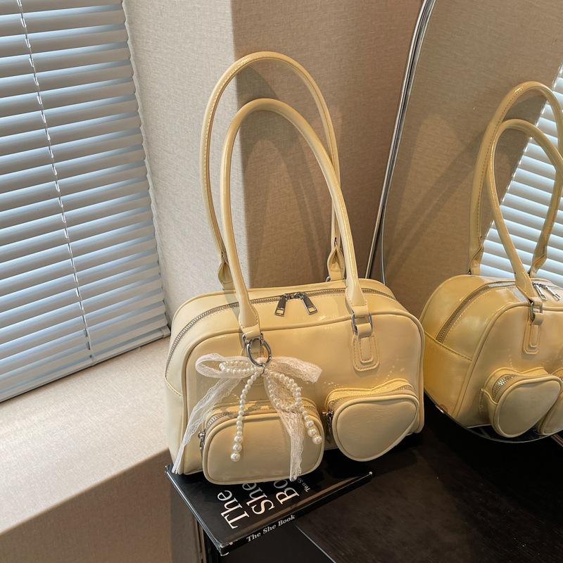 Популярная сумка женская большой вместимости новая летняя универсальная на плечо подмышку сумка для поездок сумка-боулинг