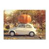 Autumn Decoration Canvas Poster Yellow Leaves Fall View Wall Art Print Pumpkin  Halloween Picture Living Room Home Decor