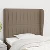 VidaXL Headboard with Ears Taupe 103x23x118-128 Cm Fabric3118188