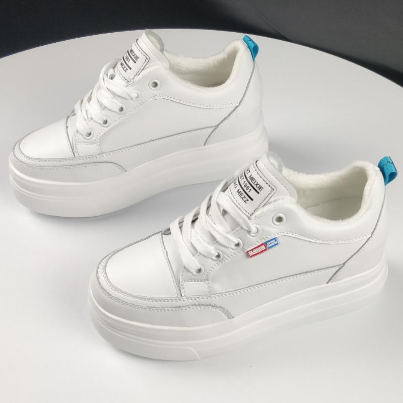 Маленькие белые туфли женские из коровьей кожи каблук 8 см летние новые сетчатые туфли с одинарной подкладкой удобные туфли с толстой подошвой