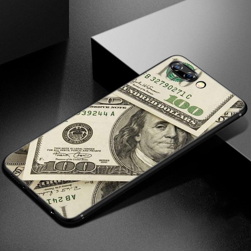 Money Dollars Bill Cash Phone Case For Huawei Honor 7A 8A 9X 20 Pro 8 10X Lite 7S 8C 8S 8X 9A 9C 10i 20i 30i 20E 20S Black Cover