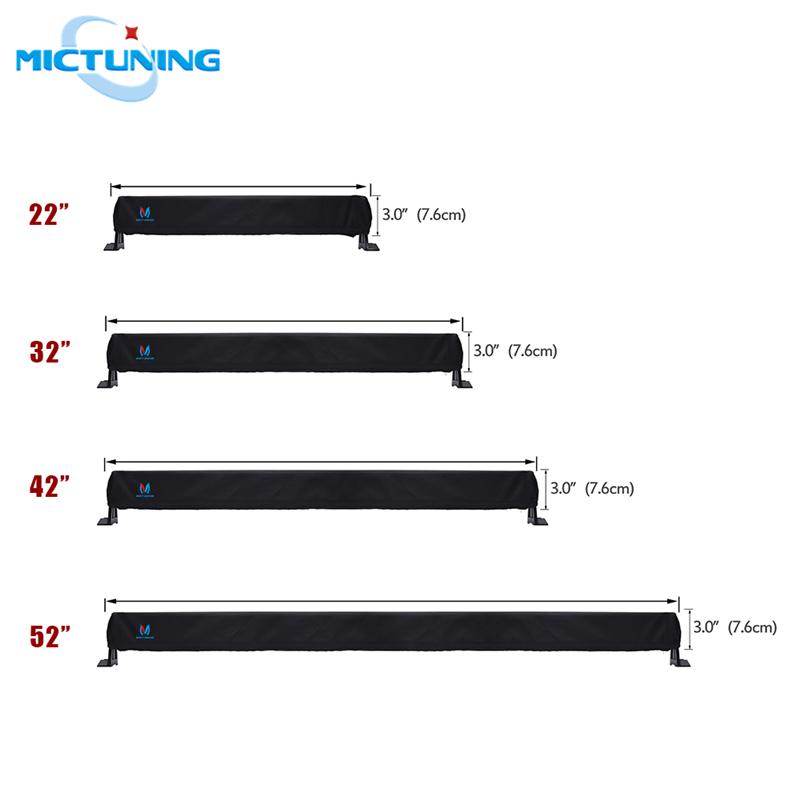 MICTUNING 22'' 32" 42'' 52'' Дюймов Премиальная Защитная Чехол-Рукав для Прямых Изогнутых Светодиодных Световых Панелей