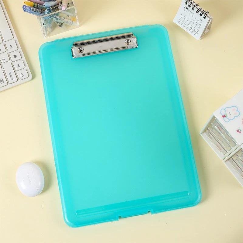 Коробка для хранения документов формата А4 с папкой-зажимом, доской для письма, держателем для школьных канцелярских принадлежностей WordPad, органайзером