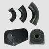 Black Plastic Curved Speaker Port Subwoofer Bass for Reflex Inverted Tube for Loudspeaker Sound Box 36/47/66mm Inner Hol