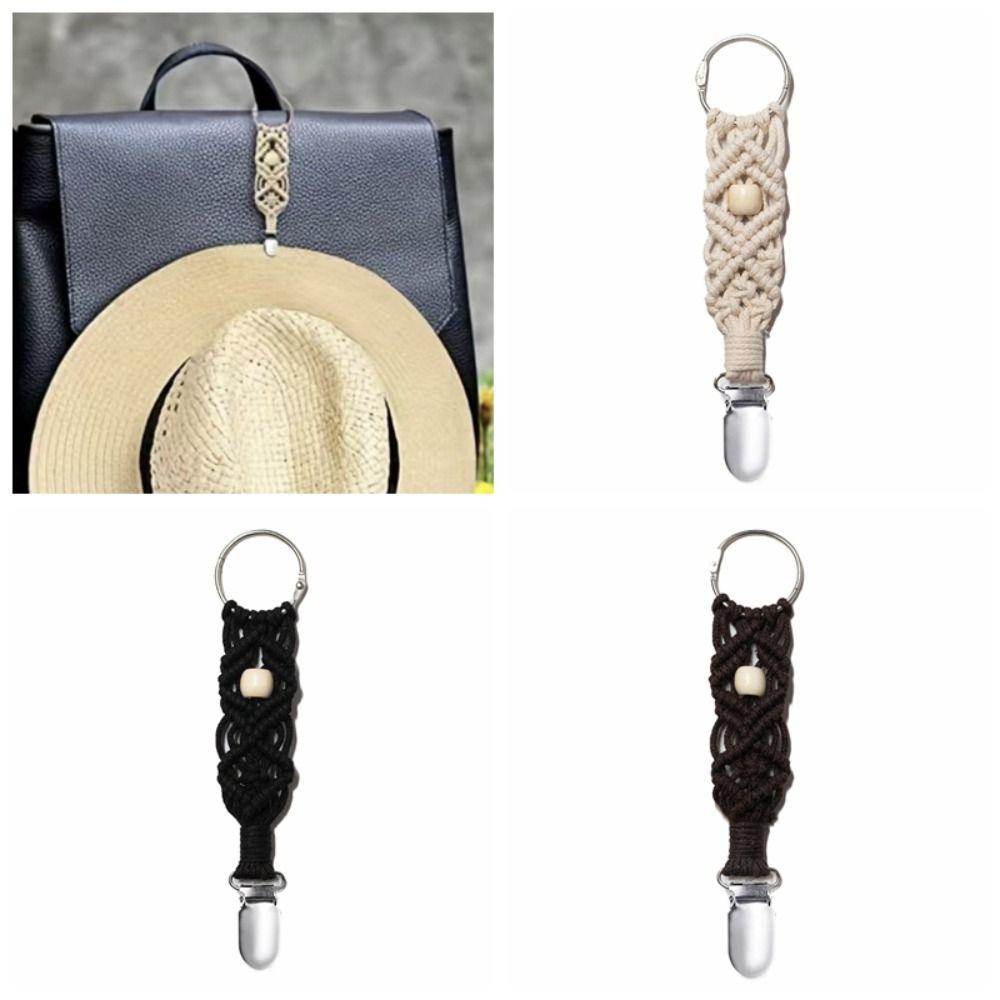 Multifunctional Hat Keeper Clip PU Leather Hat Holder Durable Travel Hat Clip  Hat Accessories