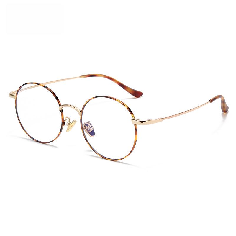 Оправа очков унисекс с круглой металлической защитой от синего света - близорукость и модный стиль