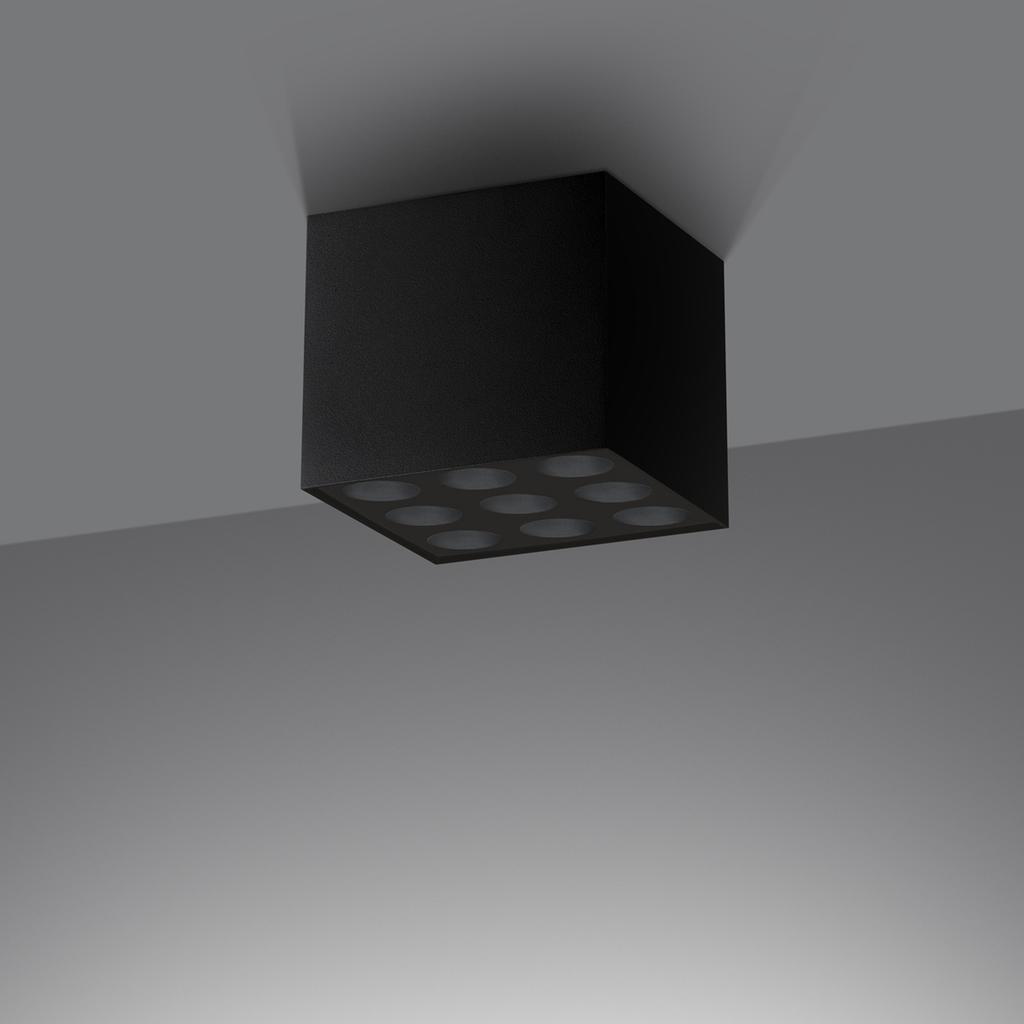 Ozzy black LED ceiling lamp