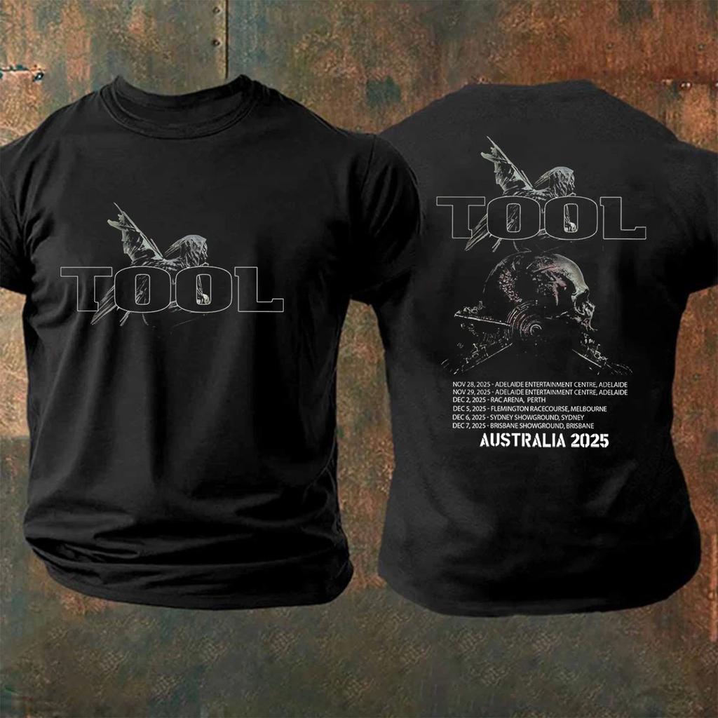 2-Sided Tool Australia Tour 2025 T-shirt Progressive Metal Band Tee S-5XL