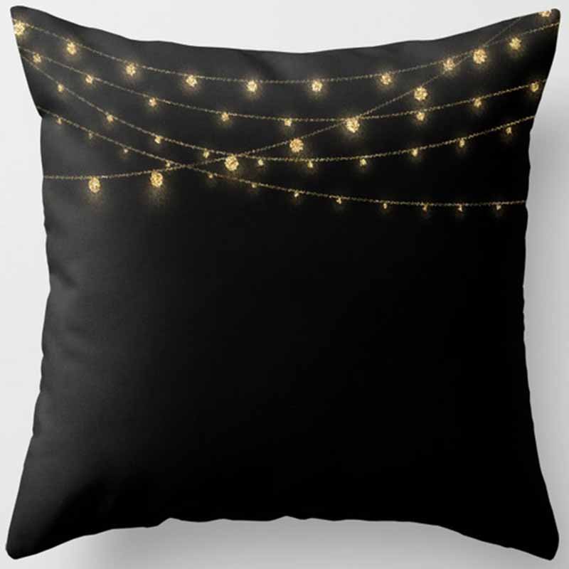 Черно-желтая квадратная наволочка, украшение для дома, чехол для автомобильного дивана 45 см * 45 см