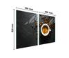 Glass protective plate for the stove 2x45x52 Coffee