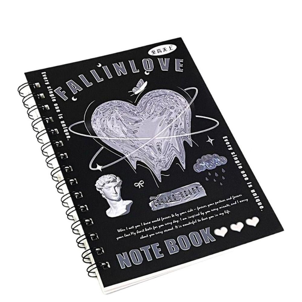 Блокнот А5 на 50 листов Y2K Винтажный блокнот в американском стиле на спирали Офисные аксессуары