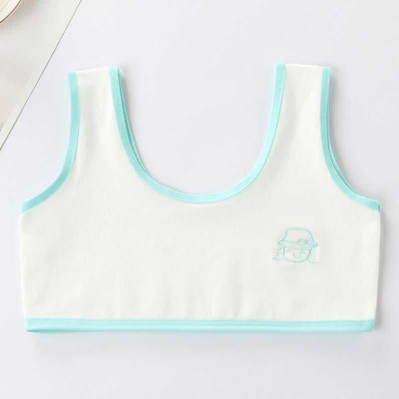 Тренировочный бюстгальтер из хлопка для девочек - Молодежь, Студенты, Начальная школа, Подростки