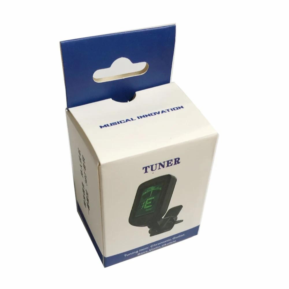 Guitar Clip-on LCD Tuner for Chromatic Acoustic Electric Bass Ukulele