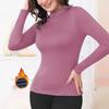 Женская осенне-зимняя новая футболка с круглым вырезом и длинным рукавом для улицы, эластичная, приталенная, спортивная, базовый слой