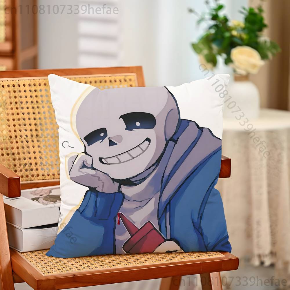 Наволочка для подушки Undertale Sans Плюшевые наволочки Домашний декор Чехол для подушки для дивана кровати стула гостиной