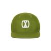 VARZAR VA Square Applique Wool Baseball Cap Olive