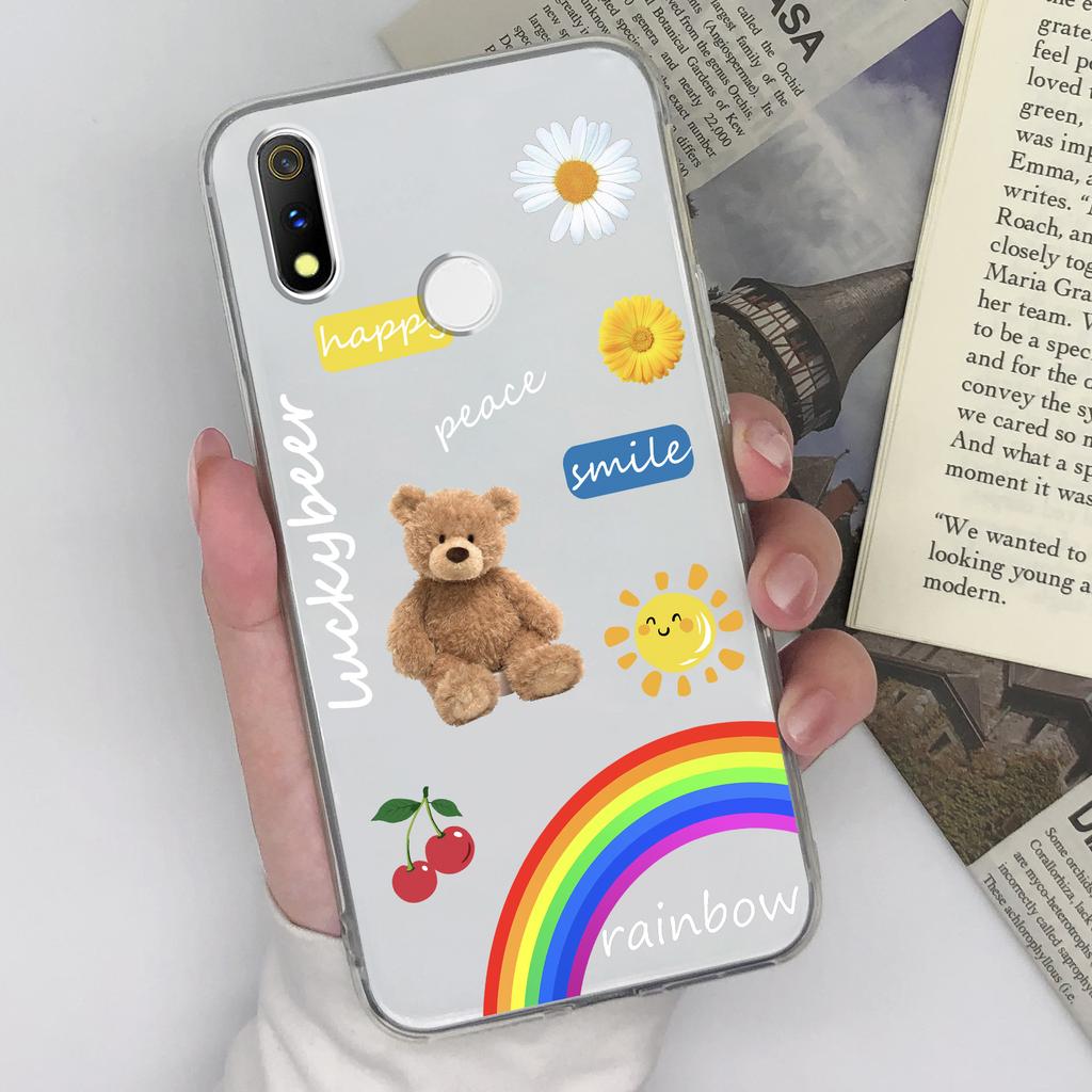 Для Oppo Realme 3 V3 V5 X X2 X7 5 5i 6 6i 7 8 9 Pro чехол для телефона красивый узор радуги астронавта прозрачный силиконовый пылезащитный чехол для Oppo чехол