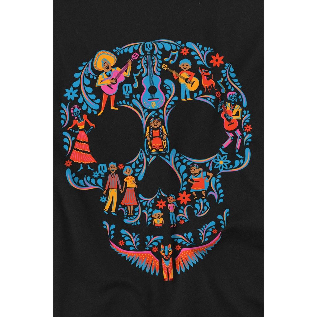 Coco Мужская футболка с изображением черепа семьи Ривера в День мертвых