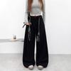Женские брюки палаццо из чистого хлопка, новинка осени, Са прохладный ветер, высокая посадка, драпирующиеся, прямые, свободные комбинезоны женские