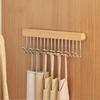 Multifunctional Pull Out Hook Rack 8 Hooks Wardrobe Sliding Rack  Wardrobe Storage