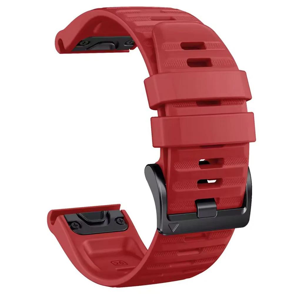 Силиконовый ремешок QuickFit 22 мм 26 мм для часов Garmin Fenix 8pro 7 7X E 6X 6 Pro 5 5X Plus Epix/Enduro/Descent Mk2i/Instinct 3