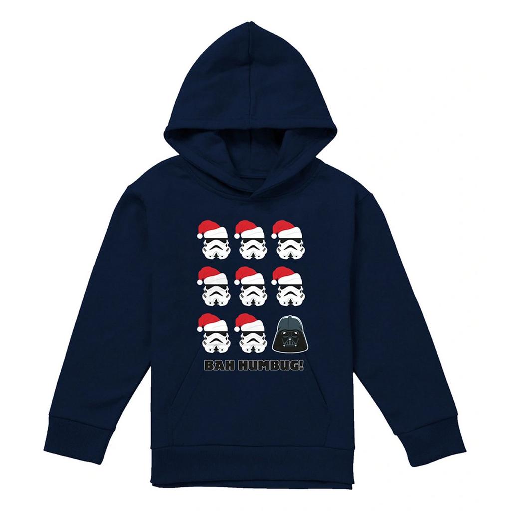 STAR WARS Childrens/Kids Bah Humbug Darth Vader & Stormtrooper Christmas Hoodie
