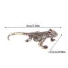 Alloy Lizard Statue Solid Animal Sculpture Desktop Ornament Simulation Animal Crafts Collection Home Decorations Accessories