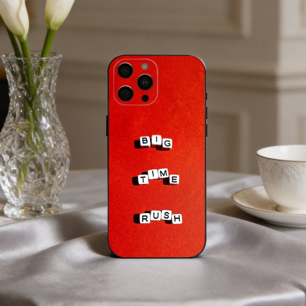 Music B-Big-G T-Time R-Rush-H Phone Case For iPhone 17,16,15,14,13,12,11 Plus,Pro Max,XS,Soft Silicone Black Cover