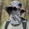 Солнцезащитная шляпа с широкими полями, камуфляжная шляпа для отдыха, модная защита лица и шеи, для мужчин и женщин
