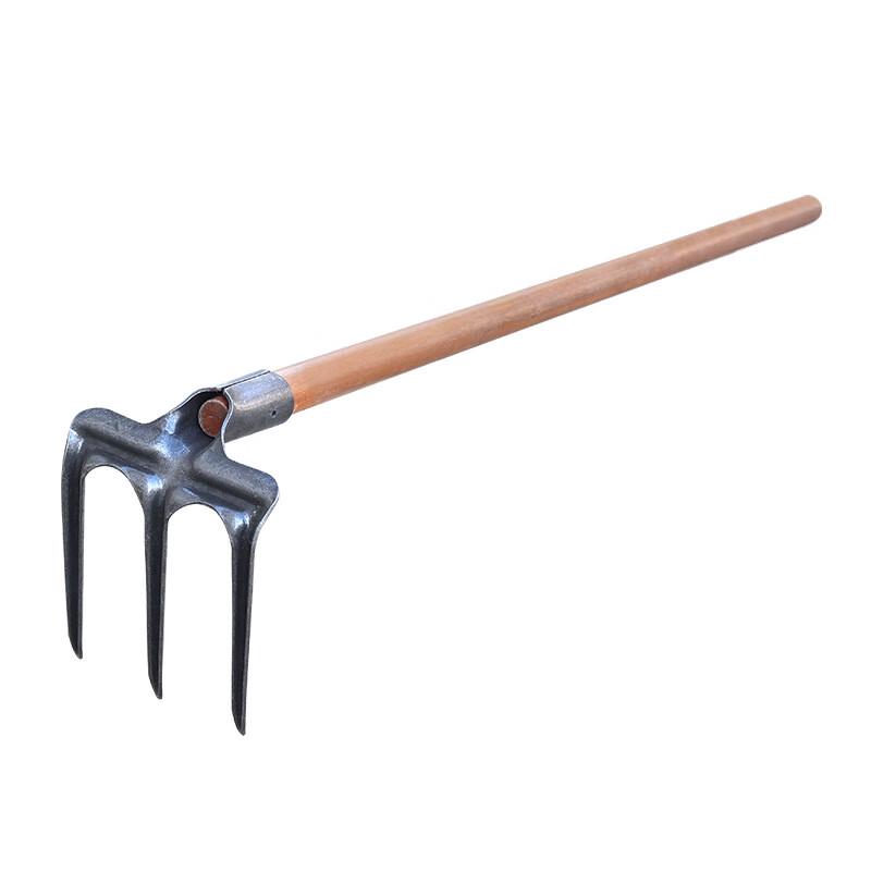 Manganese Steel 3-Tooth Garden Rake