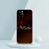 Созвездие Дева Овен Мягкий прозрачный чехол для телефона для iPhone 16 15 14 13 12 11 Pro Max XR 8 7 Plus XS Max Ударопрочный корпус