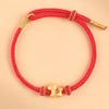 Blessing Horse Bead Bracelet Chinese Style Red Rope Bracelet Lucky Pony Fortune Bracelet  Girls