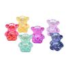 Акриловые бусины «Маленький мишка» цвета AB для изготовления украшений и аксессуаров своими руками