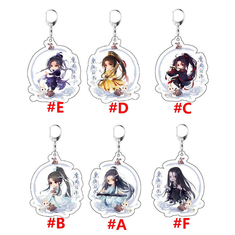 Car Interior Accessories Wei Wuxian Acrylic Keychain Key Rings Key Ring Holder Mo Dao Zu Shi
