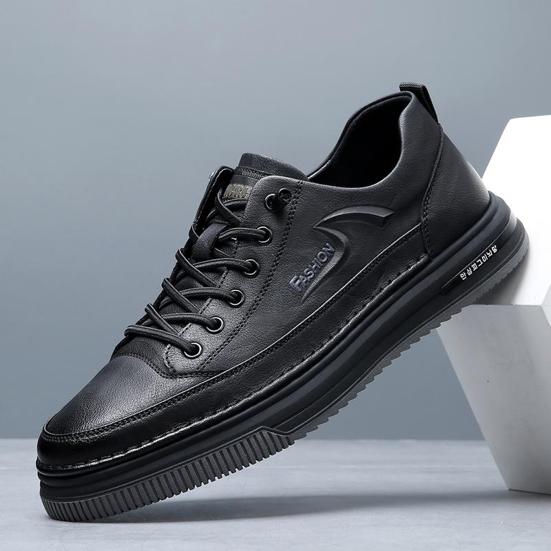 Высококачественная мужская повседневная обувь Дышащие мужские кроссовки На шнуровке Мужские кожаные лоферы Удобная мужская обувь для скейтборда Мужская обувь